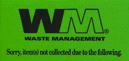 Waste Management tag